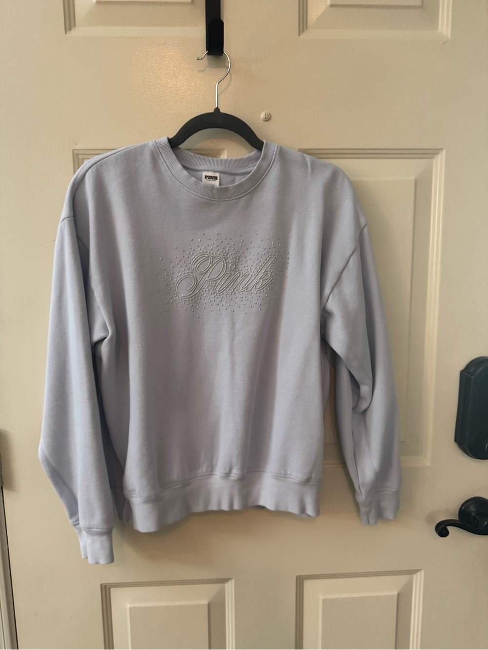 PINK Victoria's Secret Light Blue Crewneck Sweatshirt